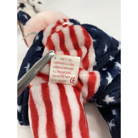 Ty Beanie Babies Patriotic Bear Bundle (3pcs) USA, Glory And Spangle - Picture 16 of 16